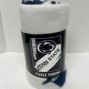 Penn State Gray and Blue Fleece Throw